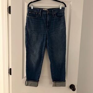 Madewell Dark Blue Boyfriend Jeans
